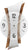 AMS Horloge murale 43x23x6 cm bois • Mouvement à quartz silencieux • Design moderne