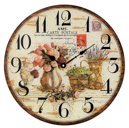 Horloge murale AMS 40x40x3 cm verre • Design moderne • Mouvement à quartz précis