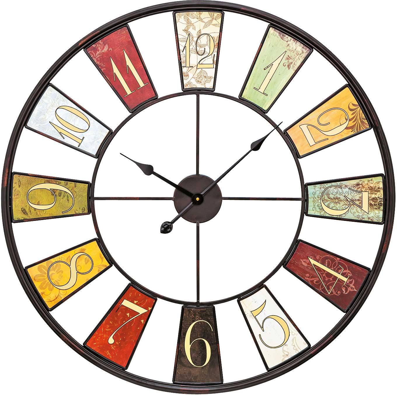 AMS Wall Clock 80x80x6 cm Glass • Precise Quartz Movement • Modern Design