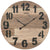 AMS Wall Clock 50x50x5 cm Wood • Silent Quartz Movement • Elegant Wood Design