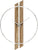 Horloge murale AMS 53x40x5 cm bois • Design moderne • Mouvement à quartz