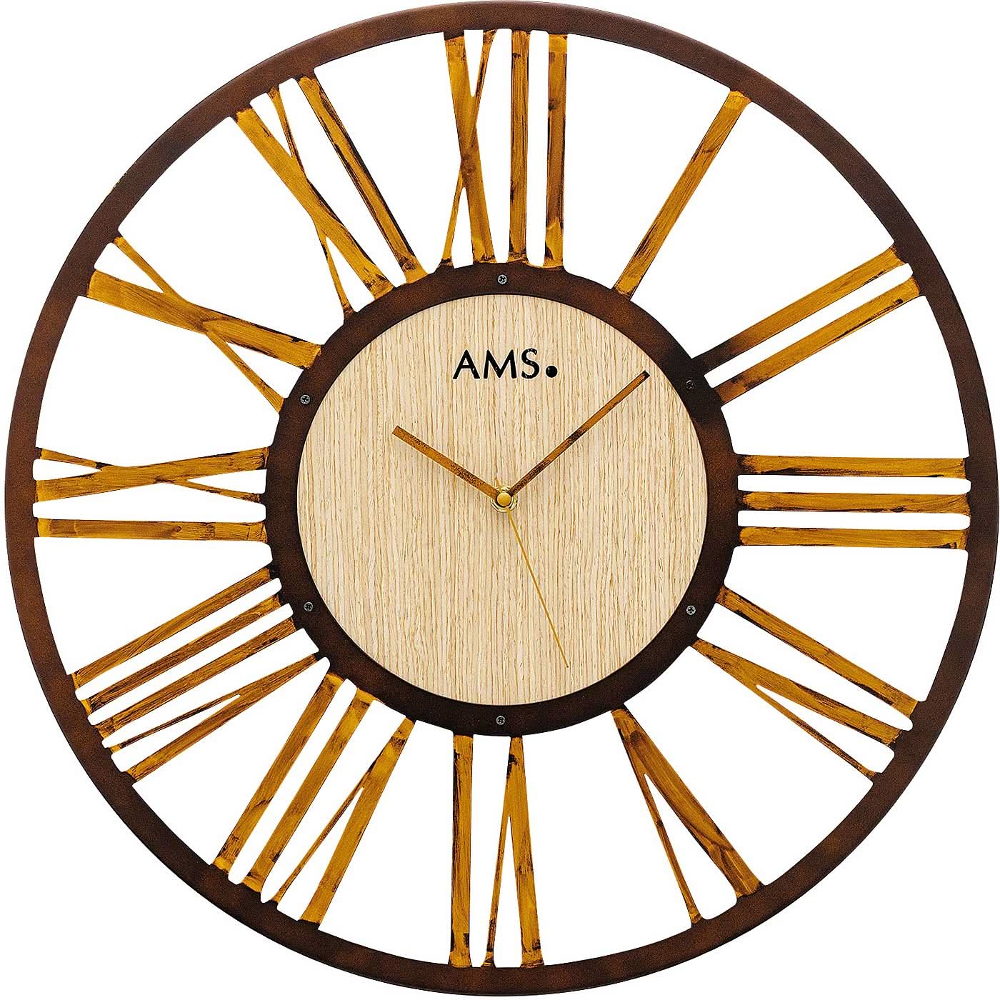 Horloge murale AMS 50x50x5 cm métal • Mouvement à quartz • Made in Germany