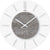 Horloge murale AMS 30x30x4 cm verre • Design moderne • Mouvement à quartz précis