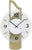 Horloge murale AMS 42x27x9 cm bois • Design moderne • Mouvement à quartz