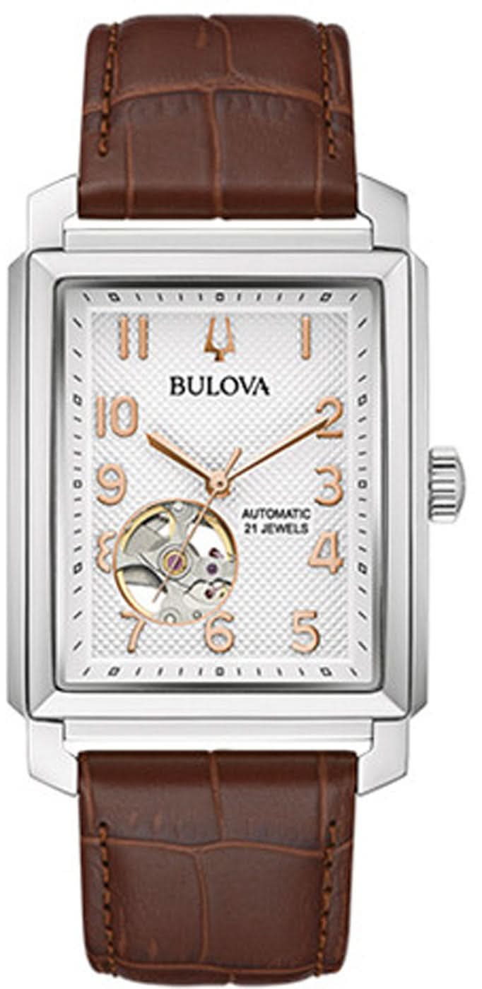 Bulova Sutton 96A268 Herrenuhr • Automatik • Open Heart