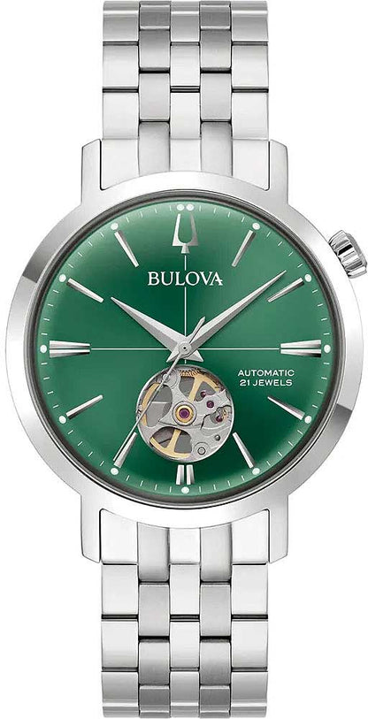 Bulova Aerojet 96A319 Men's Watch • Automatic Movement • Mineral Glass