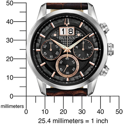 Montre pour Homme Bulova Classic Sutton 96B311 • Chronographe • Affichage de la date