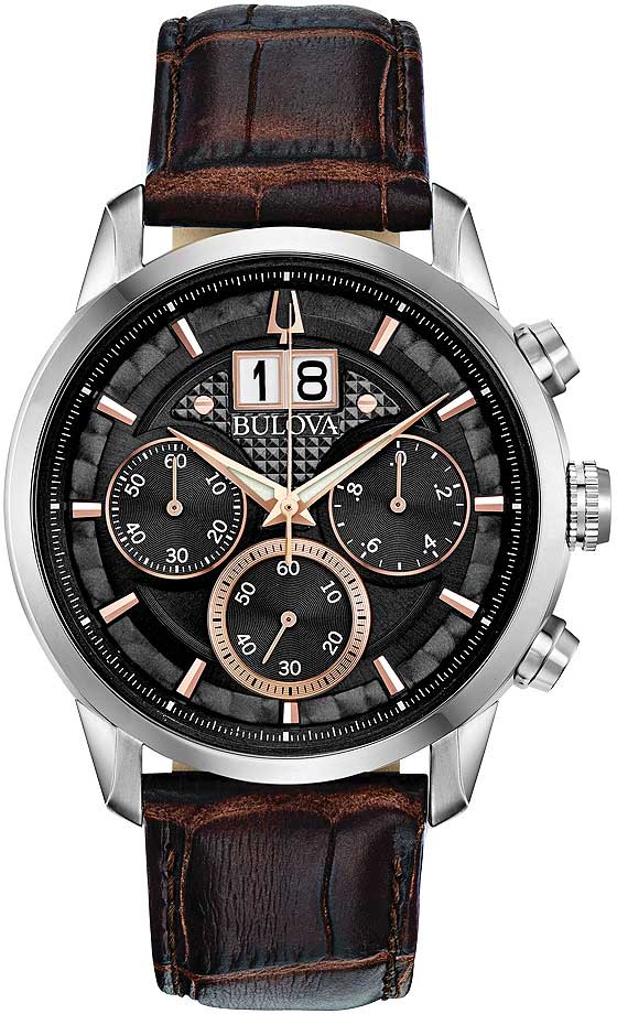 Montre pour Homme Bulova Classic Sutton 96B311 • Chronographe • Affichage de la date