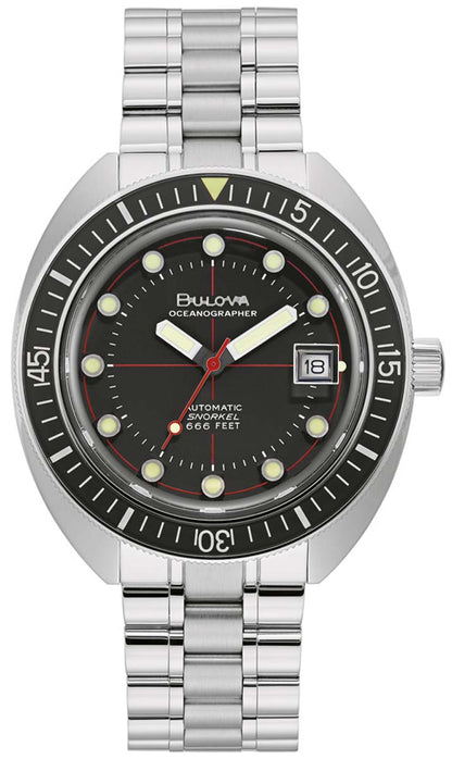 Montre pour homme Bulova Oceanographer 96B344 • Automatique • Verre saphir