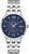 Zegarek męski Bulova: niebieska tarcza, cyfry rzymskie, datownik, bransoleta ze stali szlachetnej.