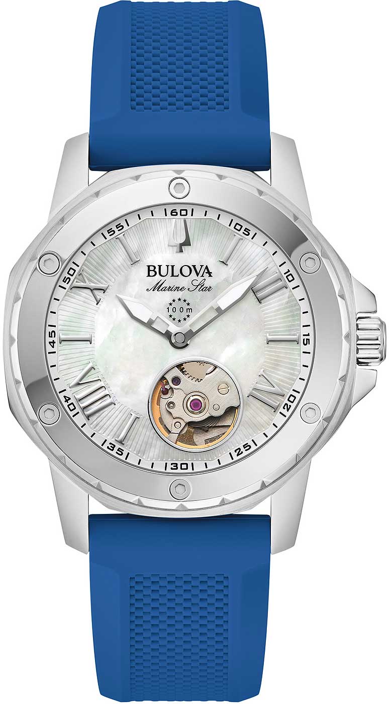 Bulova Marine Star 96L324 Damen Uhr • Automatik • Saphirglas