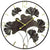 AMS Wanduhr 50x50x4 cm Metall • Modernes Design • Quarzwerk