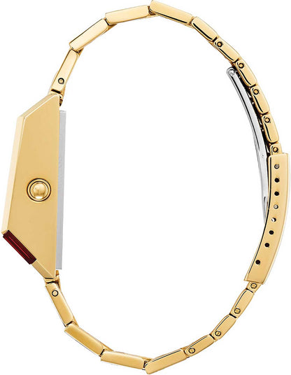 Bulova Computron 97C110 Herren Uhr • Digitalanzeige • Edelstahl