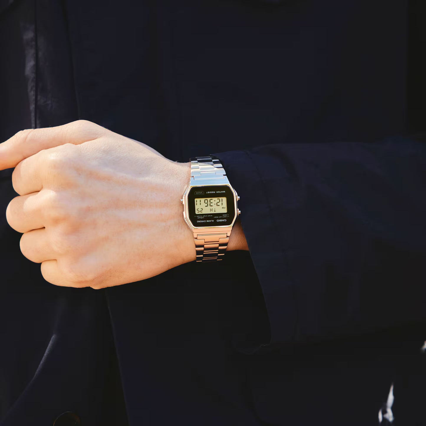 Casio Vintage A158WEA-1EF Unisex Uhr • Digitales Quarzwerk • Edelstahlarmband