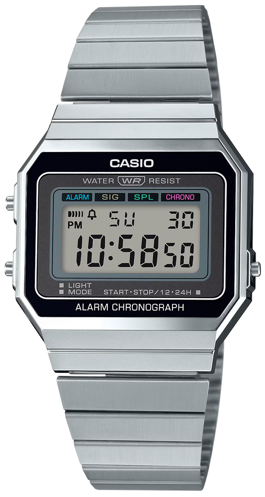 Montre Unisexe Casio Vintage A700WE-1AEF • Digitale • Design en acier inoxydable