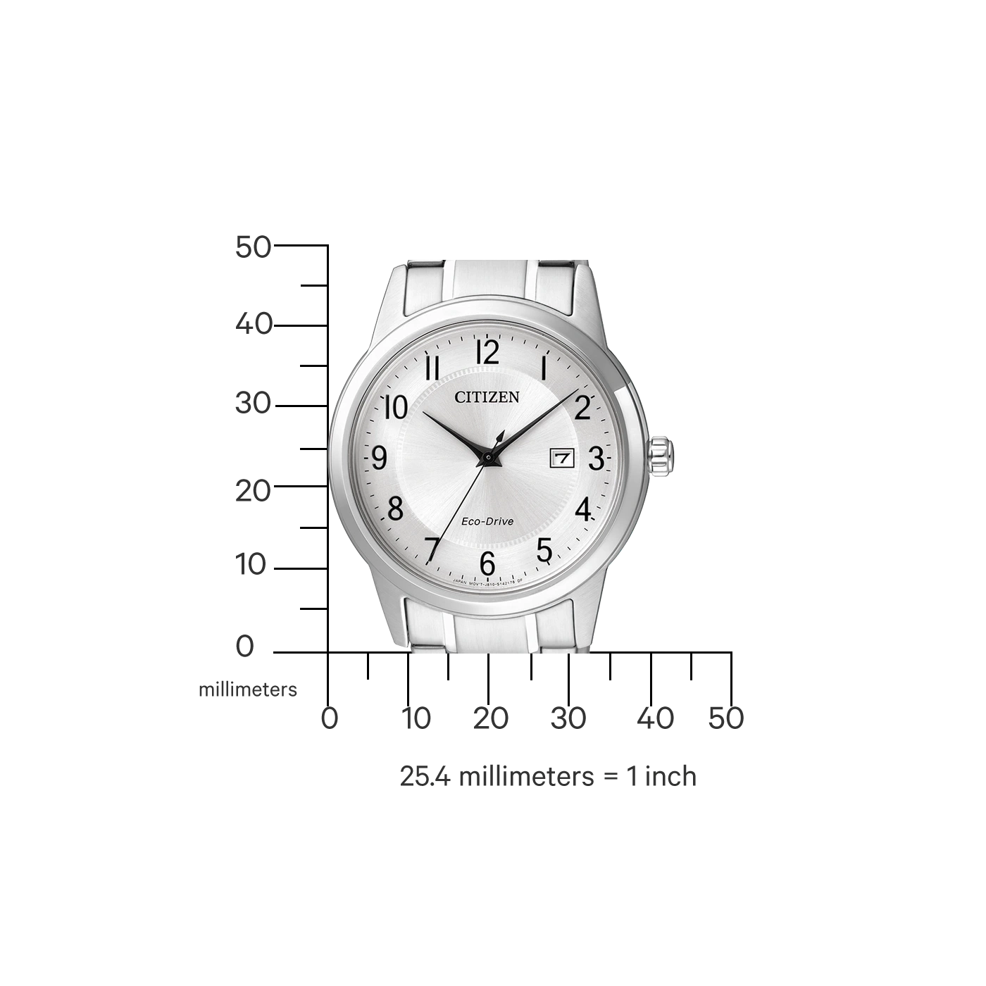 Montre pour Homme Citizen AW1231-58B • Eco-Drive • Acier inoxydable