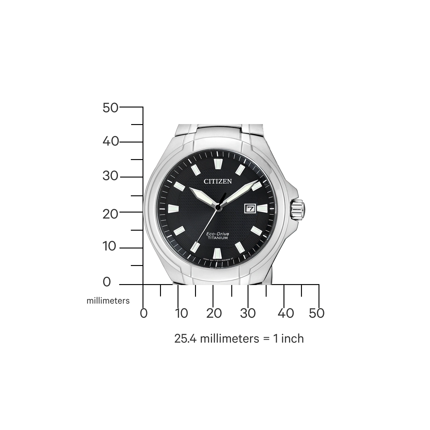 Montre pour homme Citizen BM7430-89L • Solaire Eco-Drive • Super Titanium