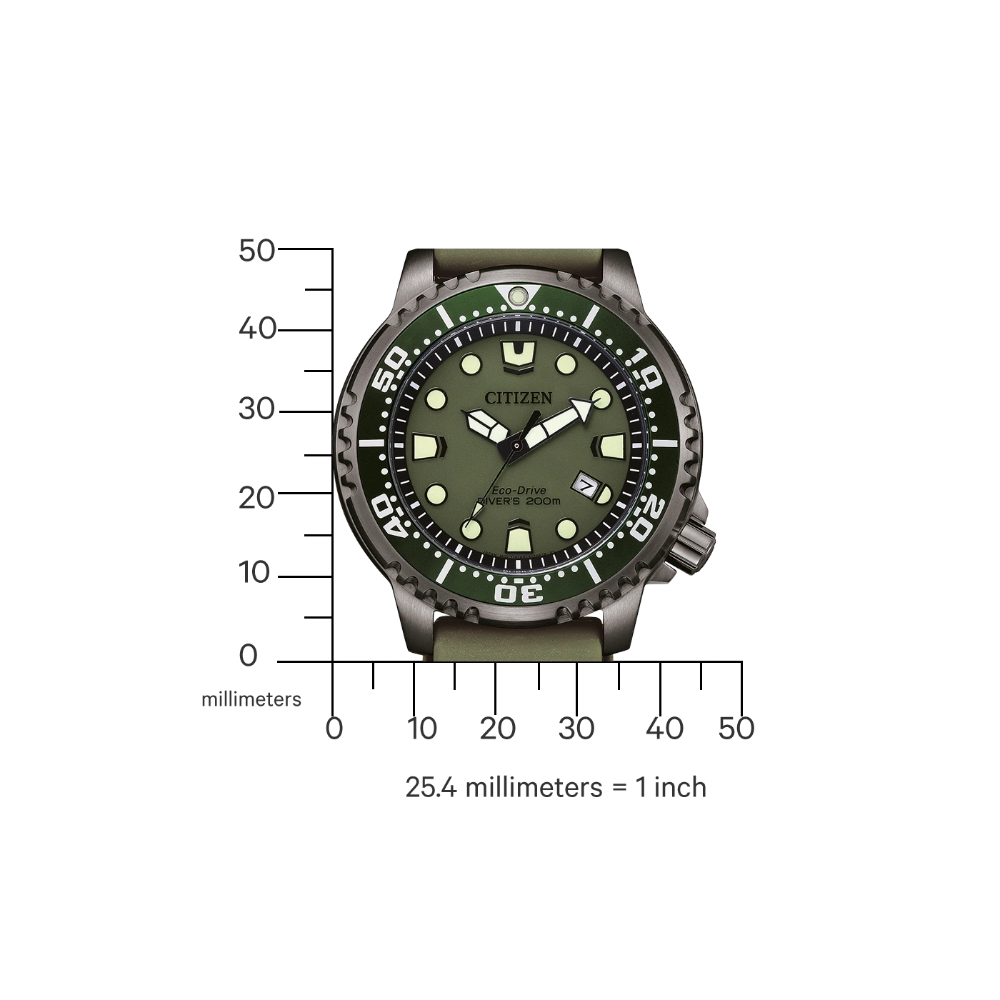 Montre pour homme Citizen Promaster BN0157-11X • Eco-Drive • étanche 20 bar