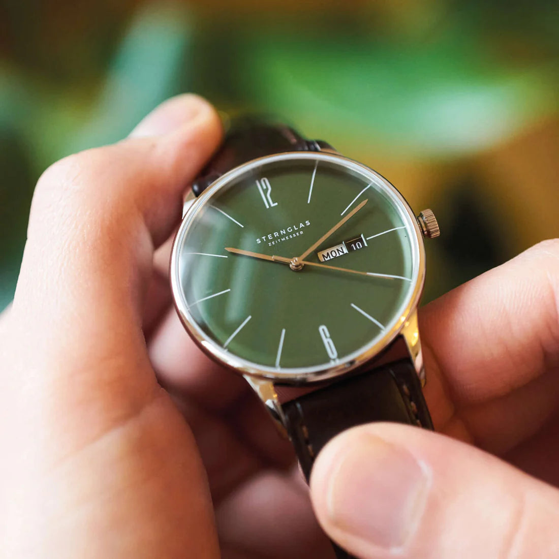 Sternglas Berlin S01-BE08-HE05 Herrenuhr • Saphirglas • Day-Date
