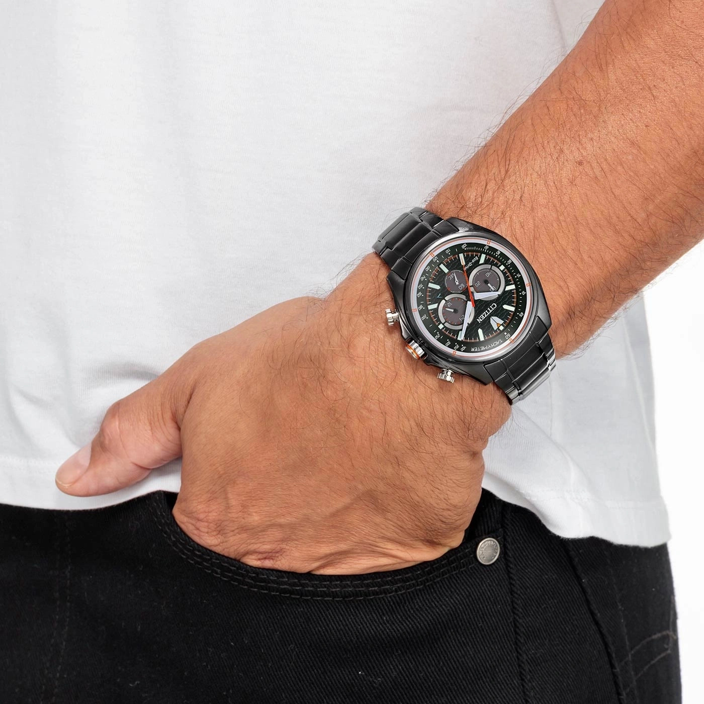 Montre Citizen Eco-Drive Chronographe CA4567-82H • Alimentation solaire Eco-Drive • Étanche 10 bar