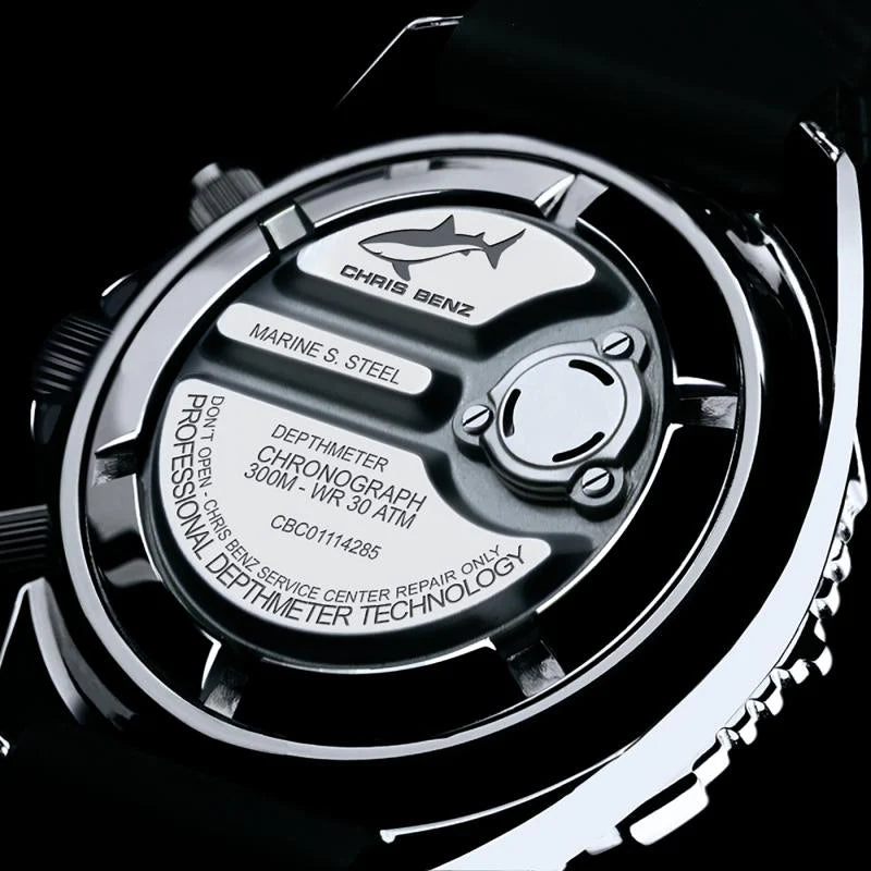 Chris Benz CB-C300X-G-NBS Men's Watch • Sapphire Crystal • Depth Gauge