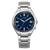 Citizen Super Titanium Armbanduhr mit blauem Zifferblatt und silbernem Edelstahlarmband