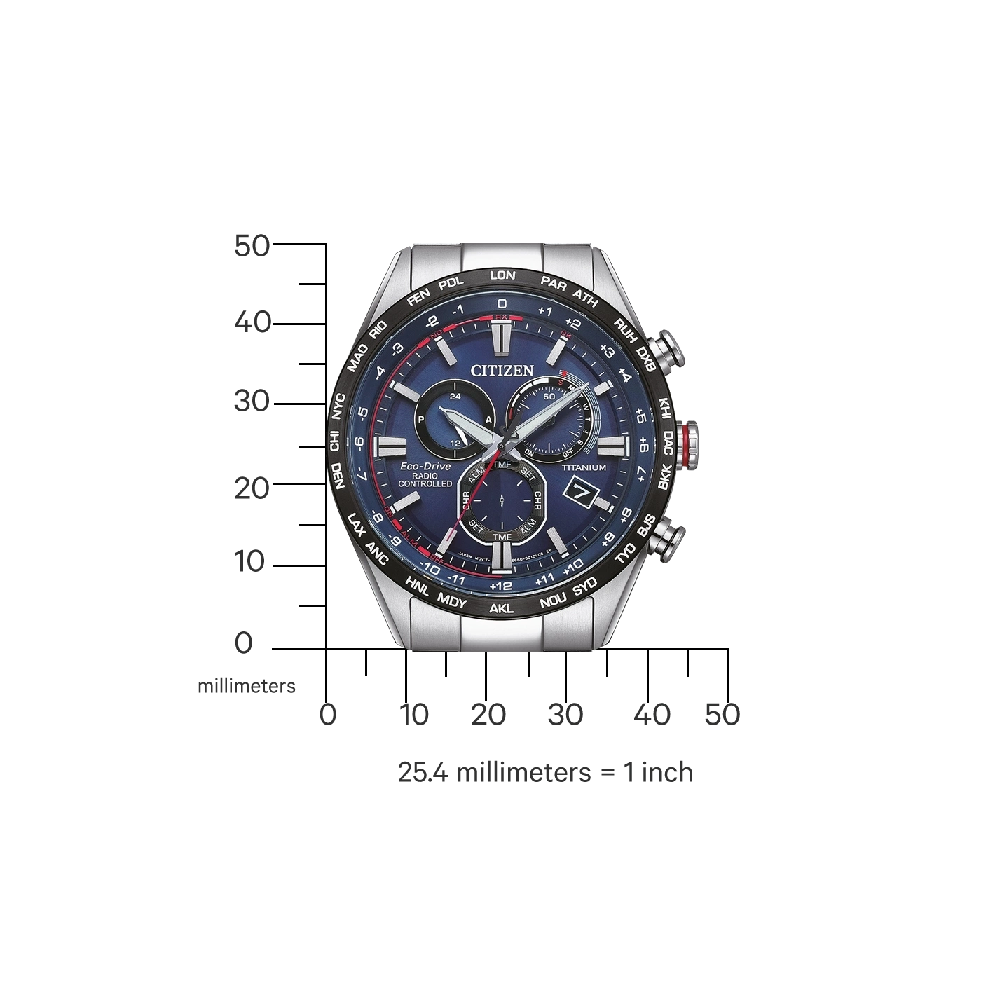 Montre Homme Citizen CB5945-85L • Eco-Drive • Montre Radiopilotée