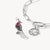 Wednesday Crow Zirconia Connect Charm Pendant in 925 Sterling Silver - Thomas Sabo Model: CC1318-691-11