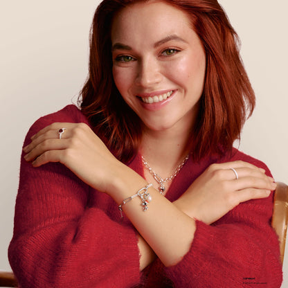 Charm Pendant Pearl with Bow - THOMAS SABO Model: CC1323-X-14