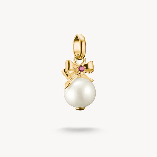 Charm Pendant Pearl with Bow - THOMAS SABO Model: CC1323-X-14