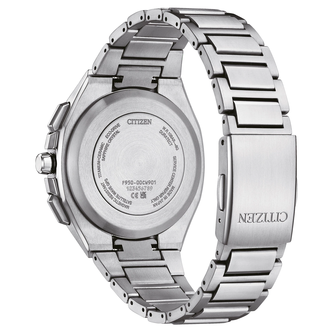 Citizen CC4104-53E Herrenuhr • Satellite Wave GPS • Super Titanium