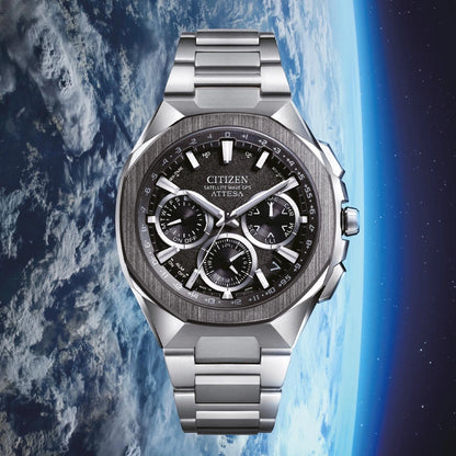 Citizen CC4104-53E Herrenuhr • Satellite Wave GPS • Super Titanium