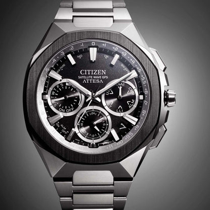 Citizen CC4104-53E Herrenuhr • Satellite Wave GPS • Super Titanium