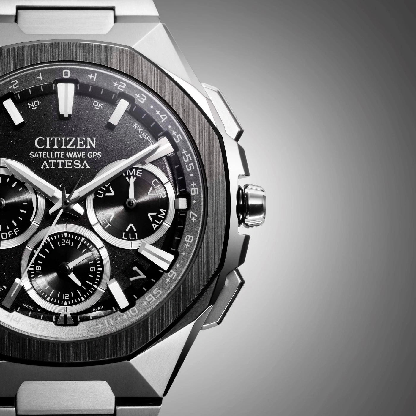 Citizen CC4104-53E Herrenuhr • Satellite Wave GPS • Super Titanium