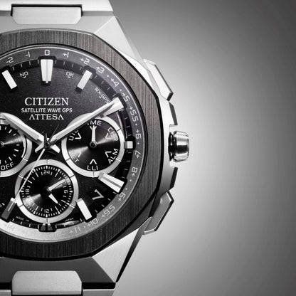 Citizen CC4104-53E Herrenuhr • Satellite Wave GPS • Super Titanium