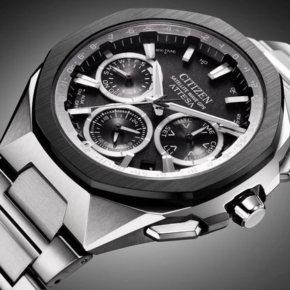 Citizen CC4104-53E Herrenuhr • Satellite Wave GPS • Super Titanium