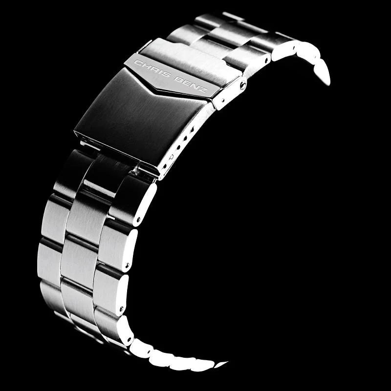 Chris Benz Depthmeter Chronograph 300M CB-C300-O-MB Men's Watch • Sapphire Crystal • 30 Bar