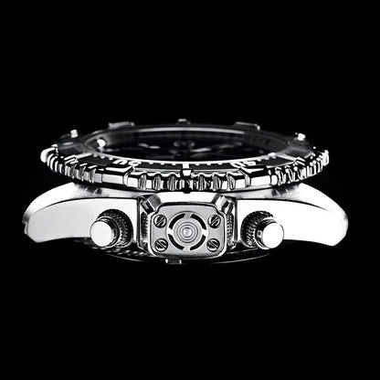 Montre pour hommes Chris Benz CB-D200X-R-KBS • Verre saphir • Étanchéité 200m
