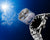 Zegarek męski Casio EDIFICE ze srebrną metalową bransoletą i bocznym przyciskiem