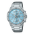 Męski zegarek Casio Edifice z chronografem, srebrną kopertą ze stali szlachetnej i tarczami pomocniczymi chronografu