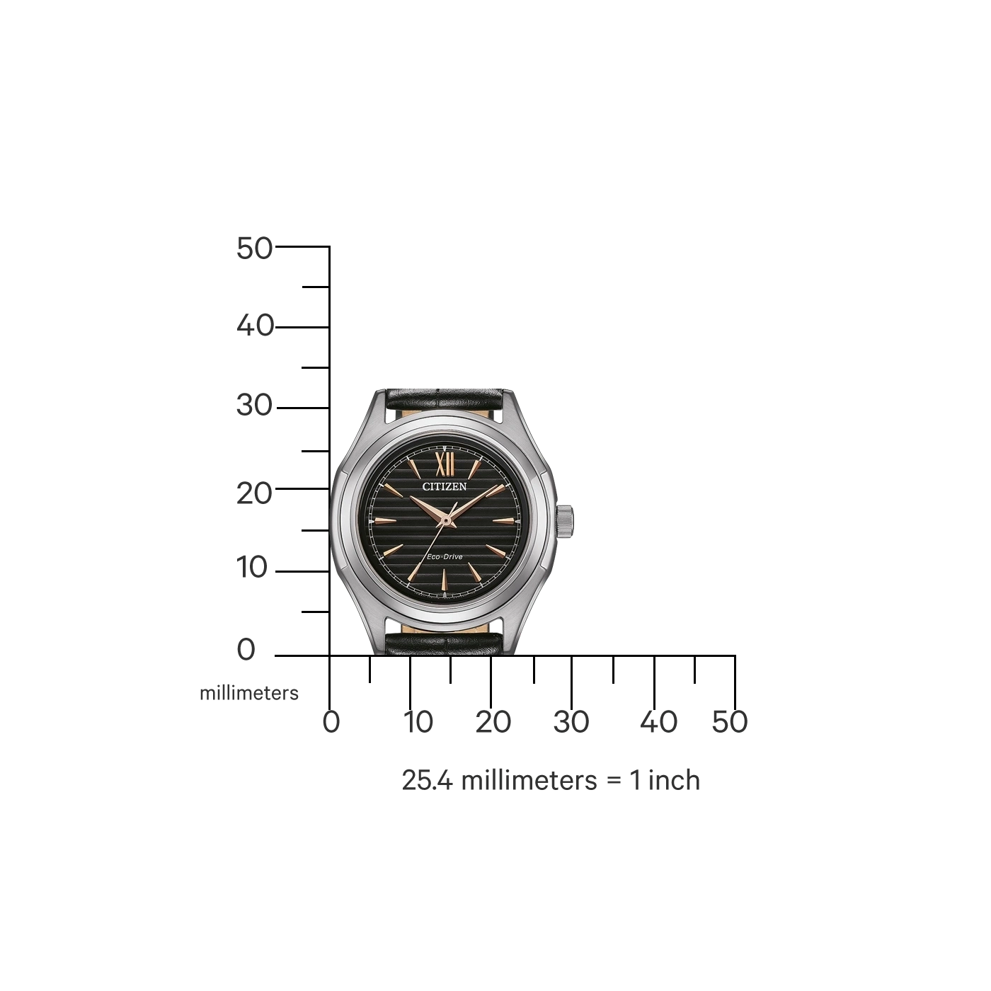 Montre pour femme Citizen FE2110-14E • Eco-Drive • Boîtier en acier inoxydable