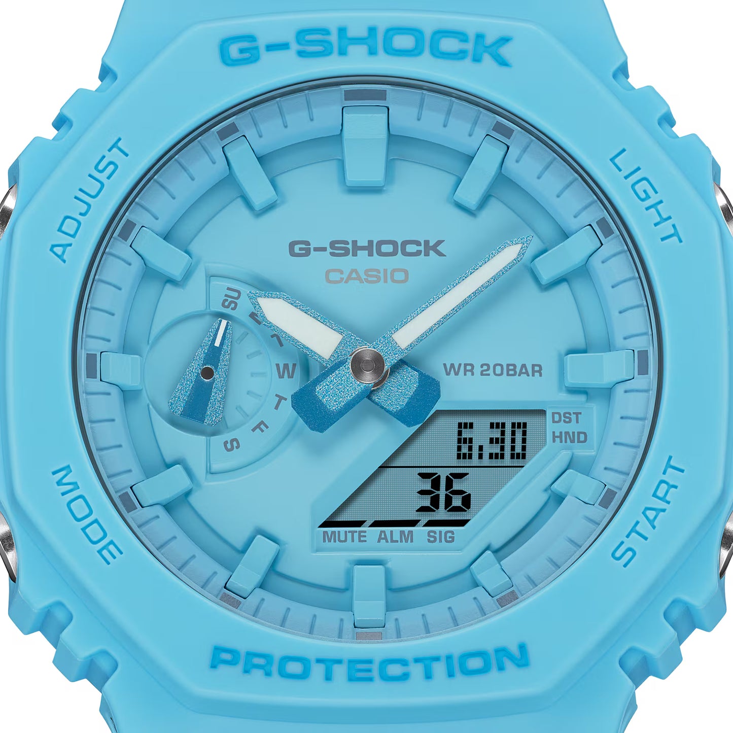 Casio G-Shock GA-2100-2A2ER Herren Uhr • Stoßfest • 20 Bar Wasserdicht