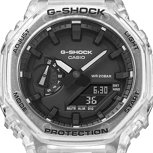 Montre Casio G-Shock GA-2100SKE-7AER pour homme • Carbon Core Guard • Heure universelle