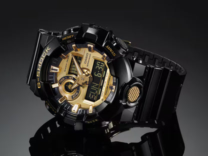Casio G-Shock GA-710GB-1AER Herren Uhr • Präzises Quarzwerk • Robustes Resin-Gehäuse