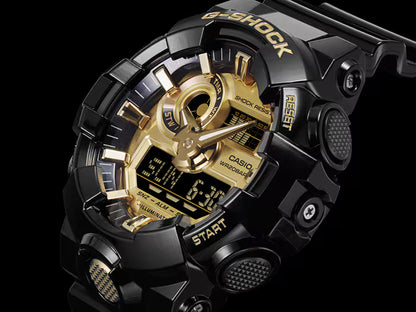 Casio G-Shock GA-710GB-1AER Herren Uhr • Präzises Quarzwerk • Robustes Resin-Gehäuse