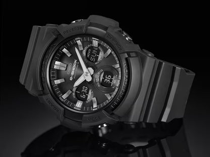 Casio G-Shock GAW-100B-1AER Herren Uhr • Funksolar • Robustes Resin-Gehäuse • 20 Bar Wasserdicht