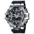 Zegarek Casio G-Shock GM-700, srebrna koperta z czarnym paskiem i wyświetlaczem cyfrowym