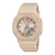 Zegarek damski G-Shock: piaskowa koperta, wyświetlacz cyfrowy w prawym górnym rogu
