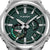 Zegarek męski Casio G-SHOCK z zieloną tarczą i srebrną kopertą