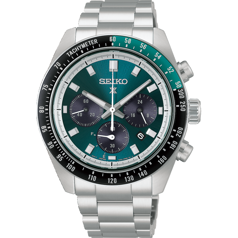 Seiko Prospex HBJ003P1 zegarek męski • Chronograf solarny • Luneta z tachymetrem